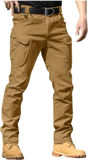 Tactical Pants for Men Stretch Ripstop Waterproof Utility Cargo Hiking Pants Breathable Work Pant Outdoor with Pockets