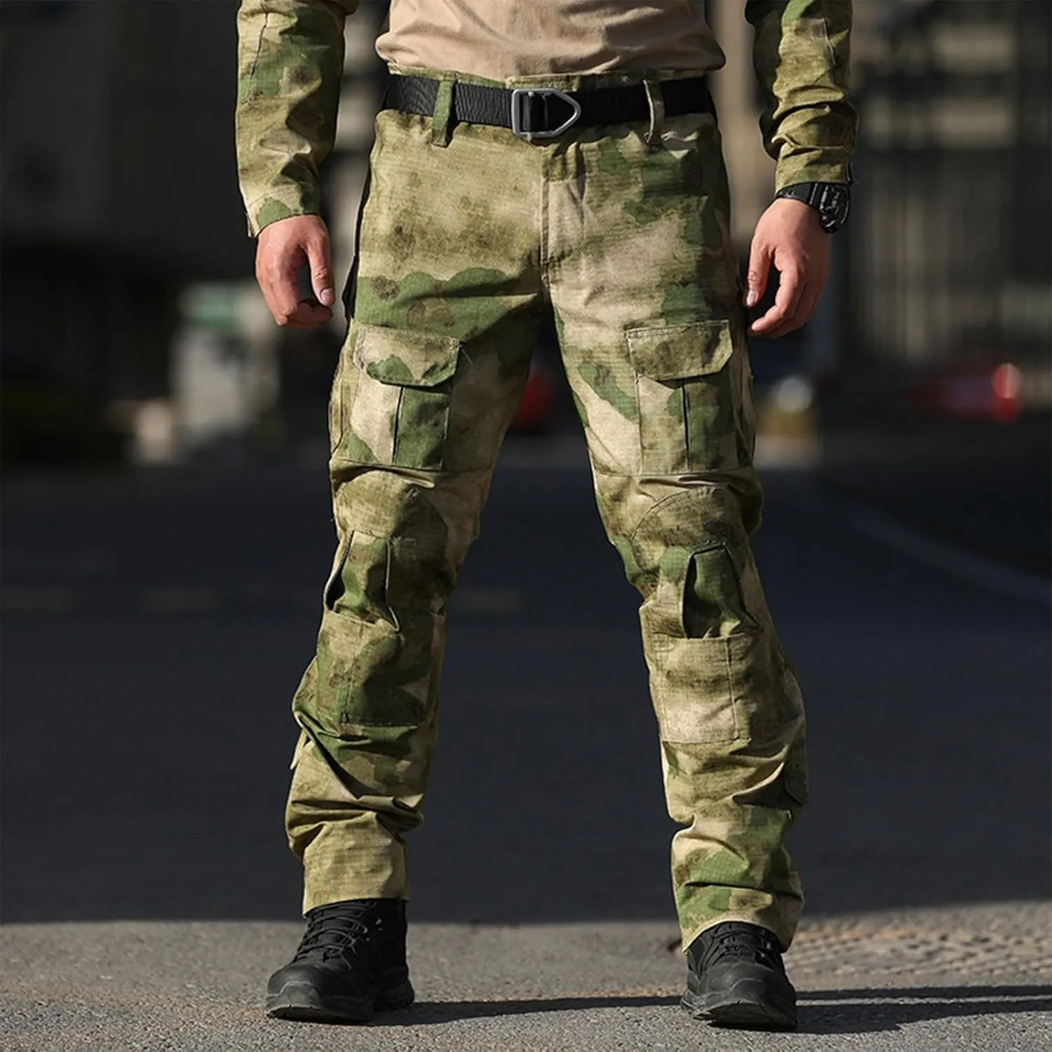 Tactical Pants for Men Stretch Ripstop Waterproof Utility Cargo Hiking Pants Breathable Work Pant Travel with Pockets