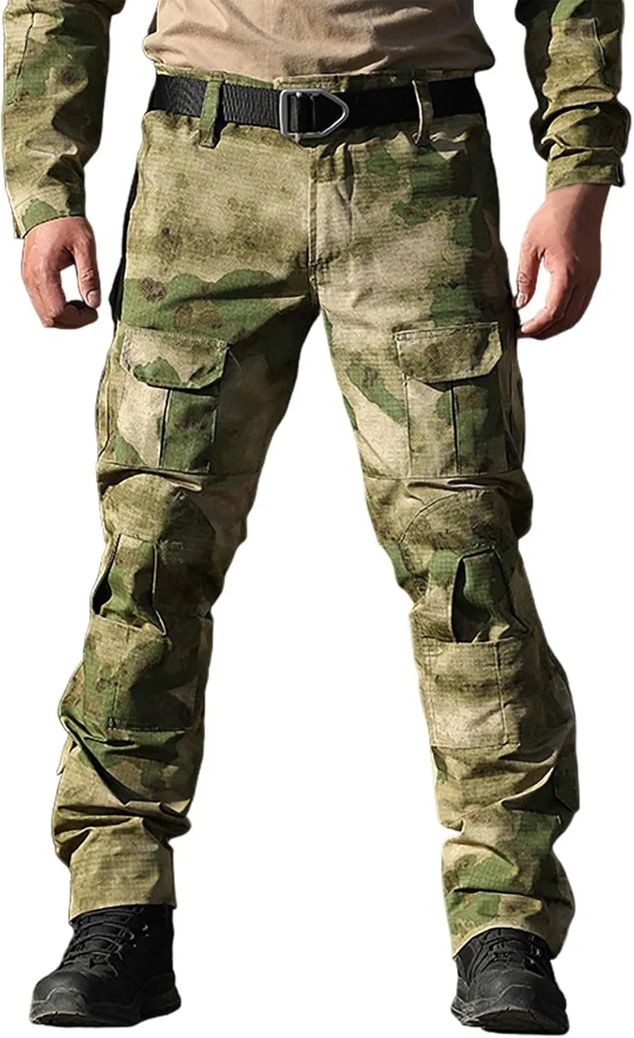 Tactical Pants for Men Stretch Ripstop Waterproof Utility Cargo Hiking Pants Breathable Work Pant Travel with Pockets