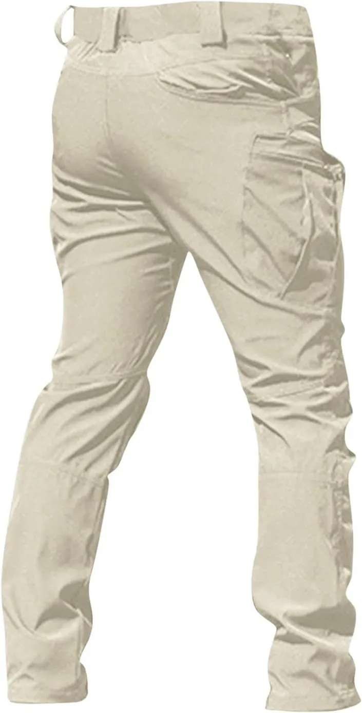 Tactical Pants for Men Stretch Ripstop Waterproof Utility Cargo Hiking Pants Comfortable Work Pant Hunting with Pockets