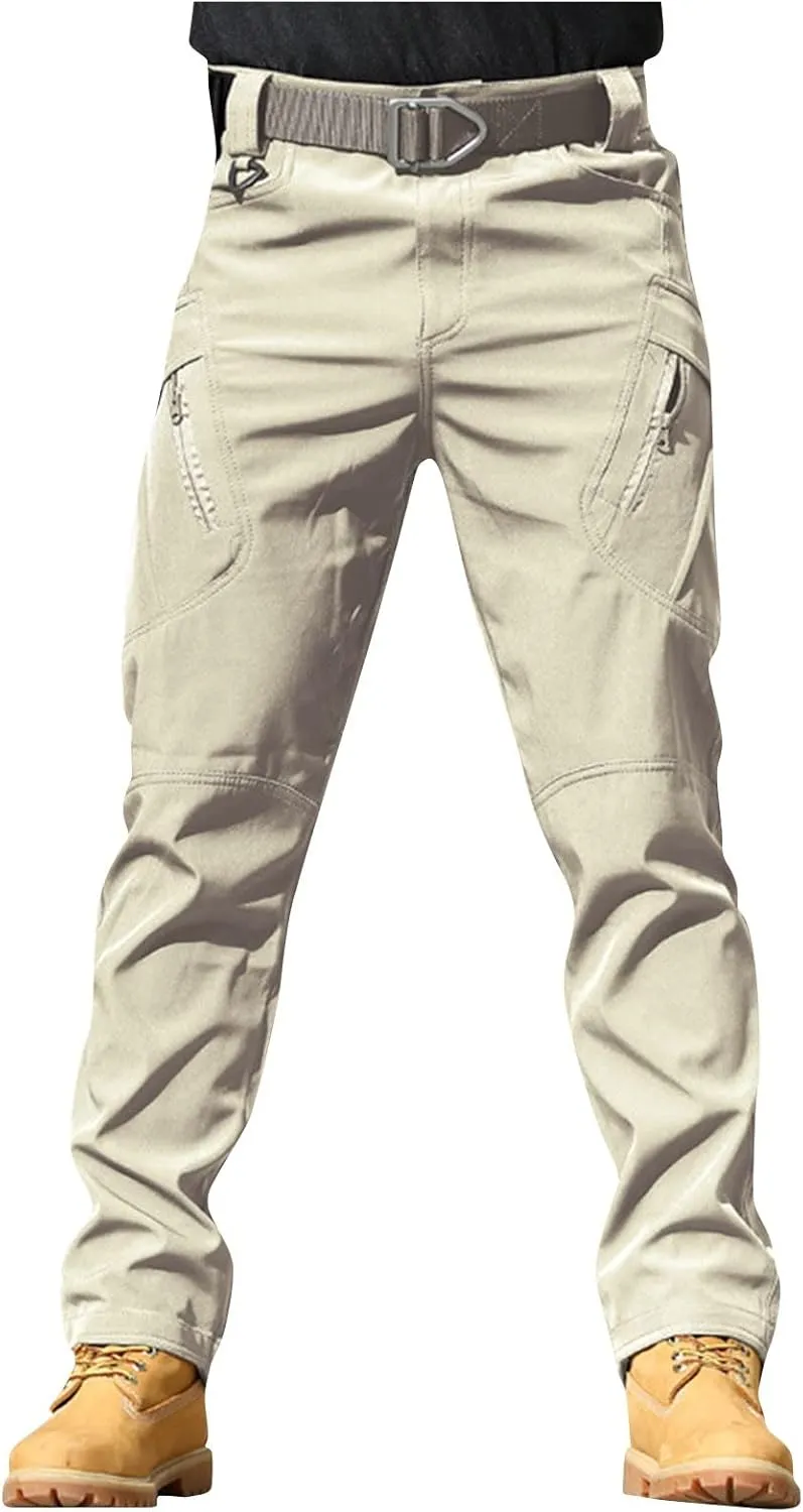 Tactical Pants for Men Stretch Ripstop Waterproof Utility Cargo Hiking Pants Comfortable Work Pant Hunting with Pockets