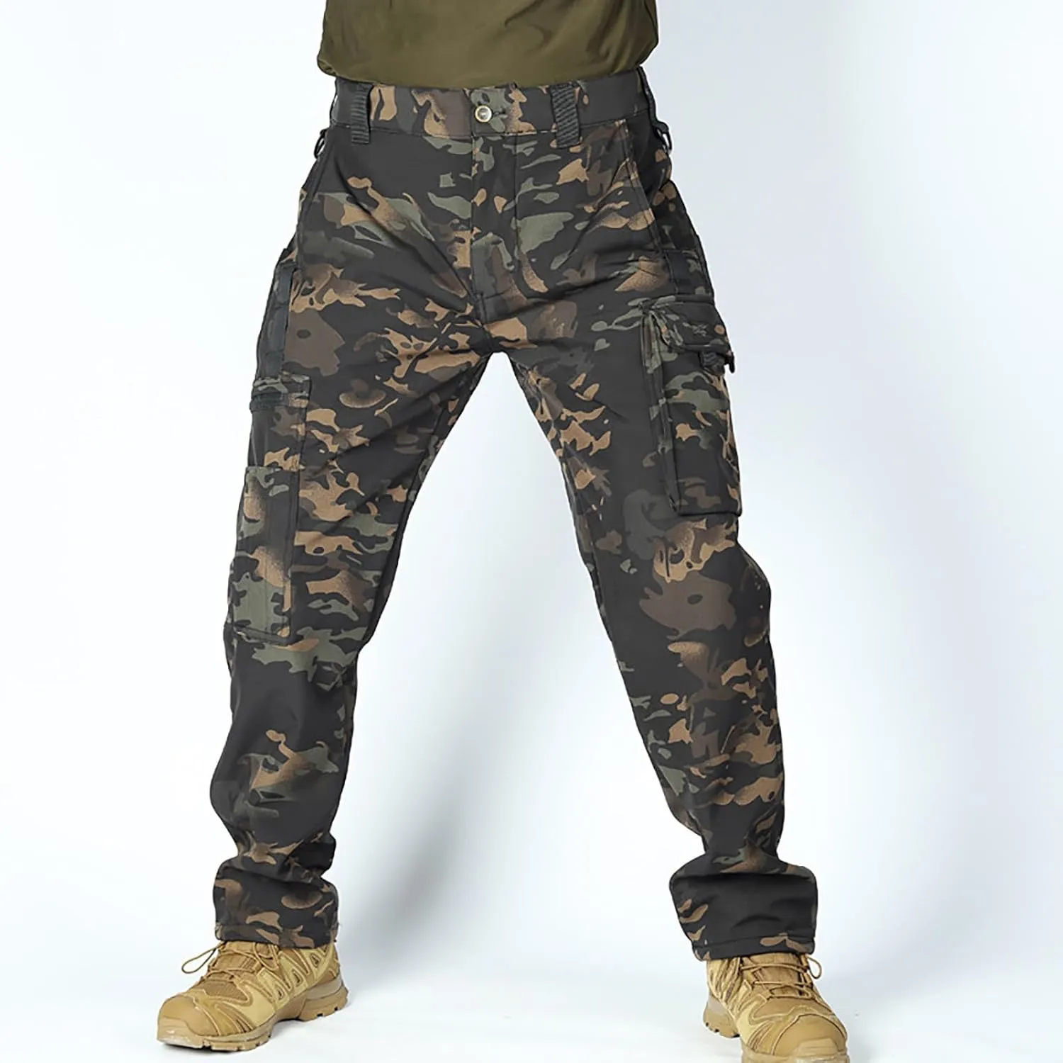 Tactical Pants for Men Stretch Ripstop Waterproof Utility Cargo Hiking Pants Comfy Work Pant Travel with Pockets
