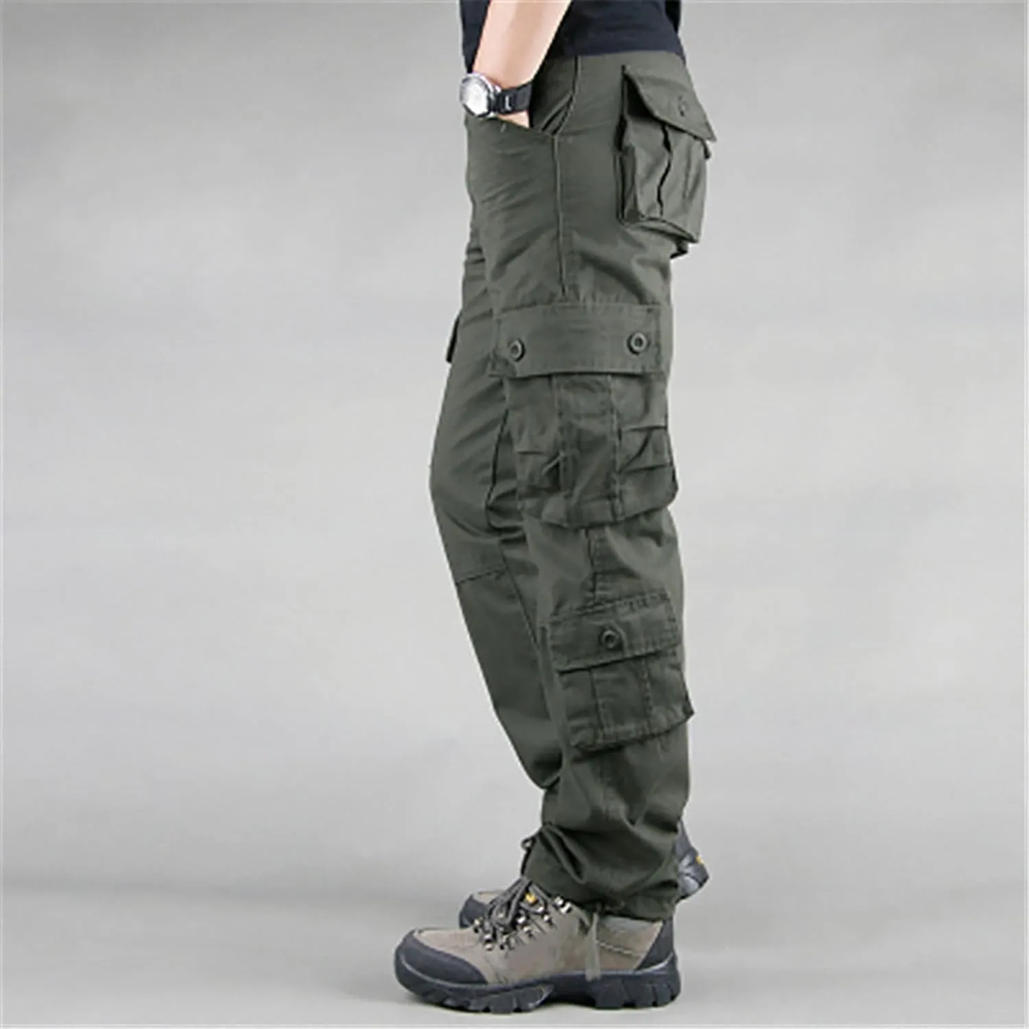 Tactical Pants for Men Stretch Ripstop Waterproof Utility Cargo Hiking Pants Lightweight Work Pant Fishing with Pockets