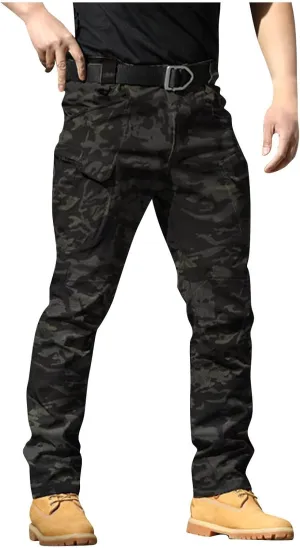Tactical Pants for Men Stretch Ripstop Waterproof Utility Cargo Hiking Pants Lightweight Work Pant Fishing with Pockets