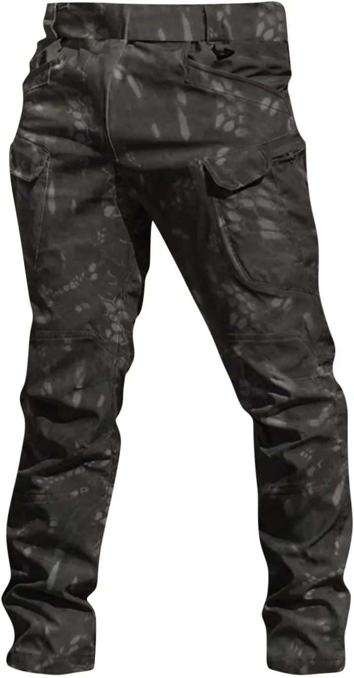 Tactical Pants for Men Stretch Ripstop Waterproof Utility Cargo Hiking Pants Lightweight Work Pant Fishing with Pockets