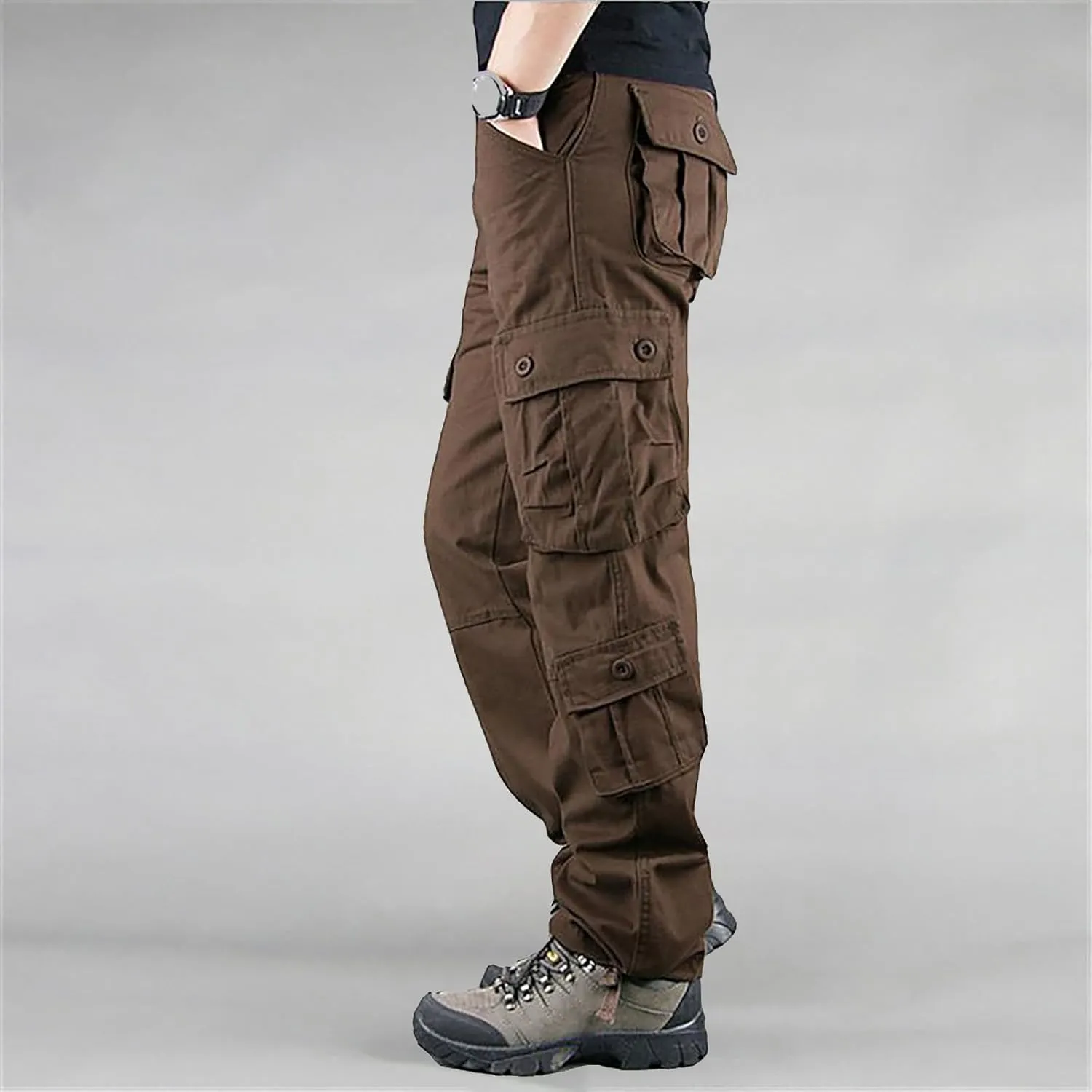 Tactical Pants for Men Stretch Ripstop Waterproof Utility Cargo Hiking Pants Lightweight Work Pant Fishing with Pockets