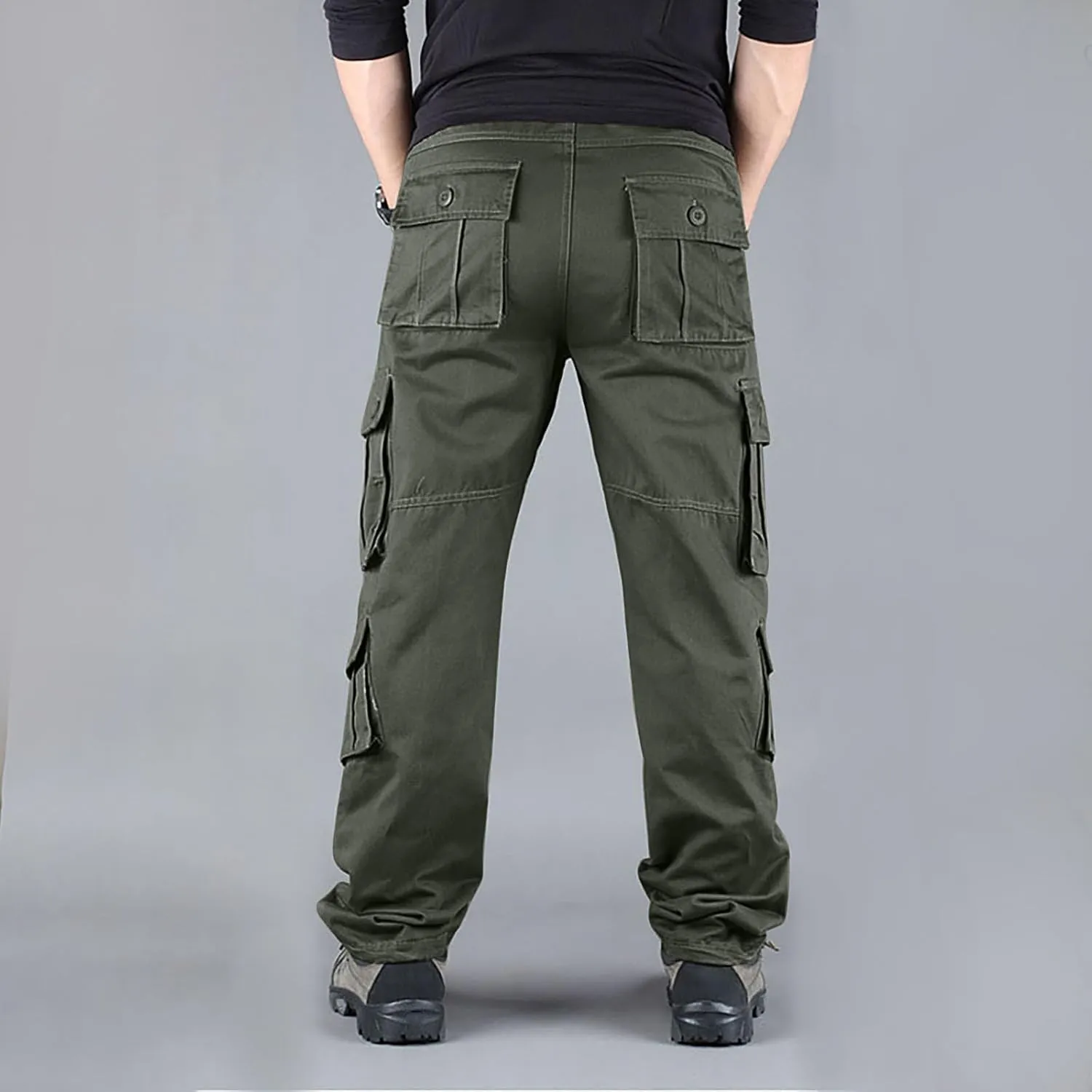 Tactical Pants for Men Stretch Ripstop Waterproof Utility Cargo Hiking Pants Lightweight Work Pant Fishing with Pockets
