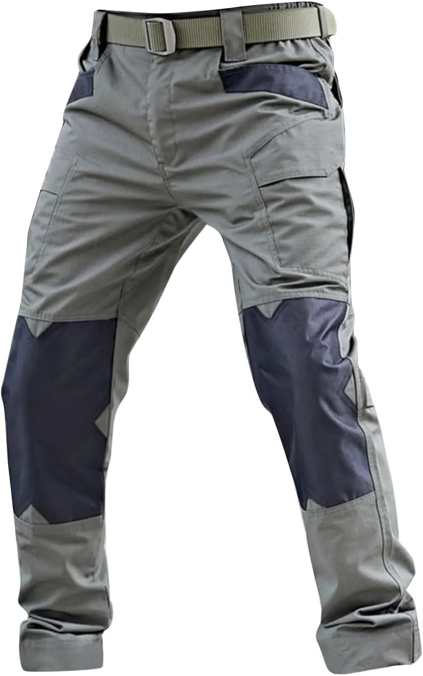 Tactical Pants for Men Stretch Ripstop Waterproof Utility Cargo Hiking Pants Lightweight Work Pant Outdoor with Pockets