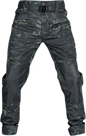 Tactical Pants for Men Stretch Ripstop Waterproof Utility Cargo Hiking Pants Lightweight Work Pant Outdoor with Pockets