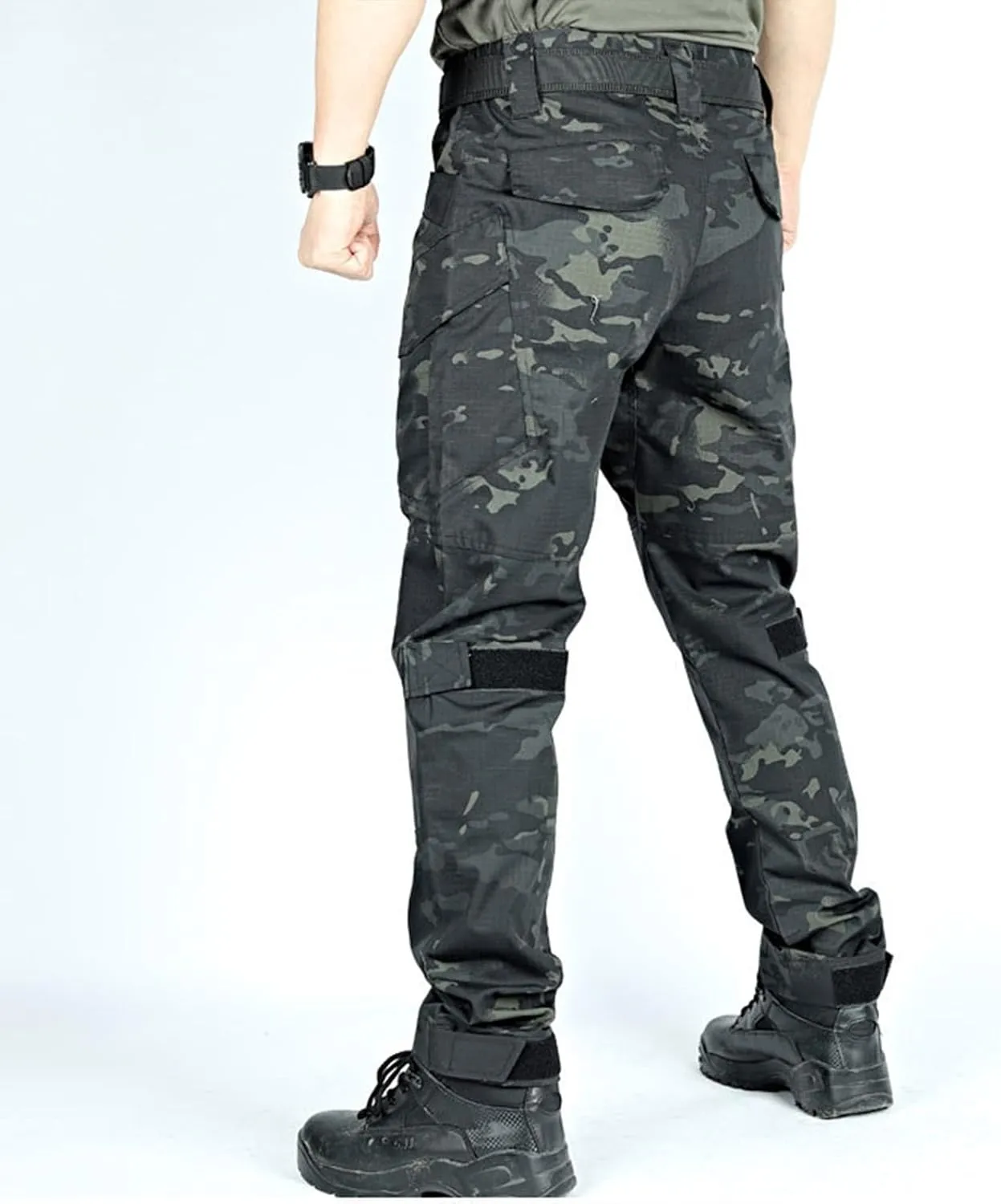 Tactical Pants for Men Stretch Ripstop Waterproof Utility Cargo Hiking Pants Lightweight Work Pant Outdoor with Pockets