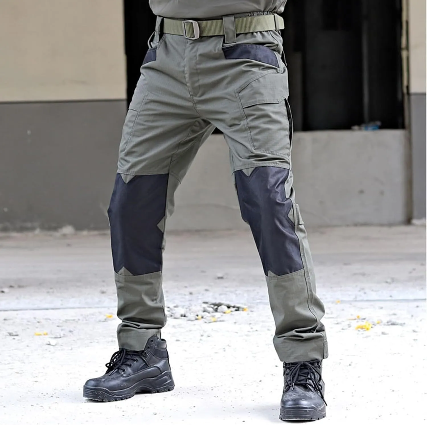 Tactical Pants for Men Stretch Ripstop Waterproof Utility Cargo Hiking Pants Lightweight Work Pant Outdoor with Pockets