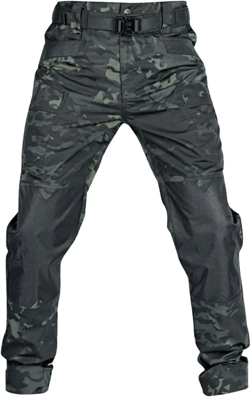 Tactical Pants for Men Stretch Ripstop Waterproof Utility Cargo Hiking Pants Lightweight Work Pant Outdoor with Pockets
