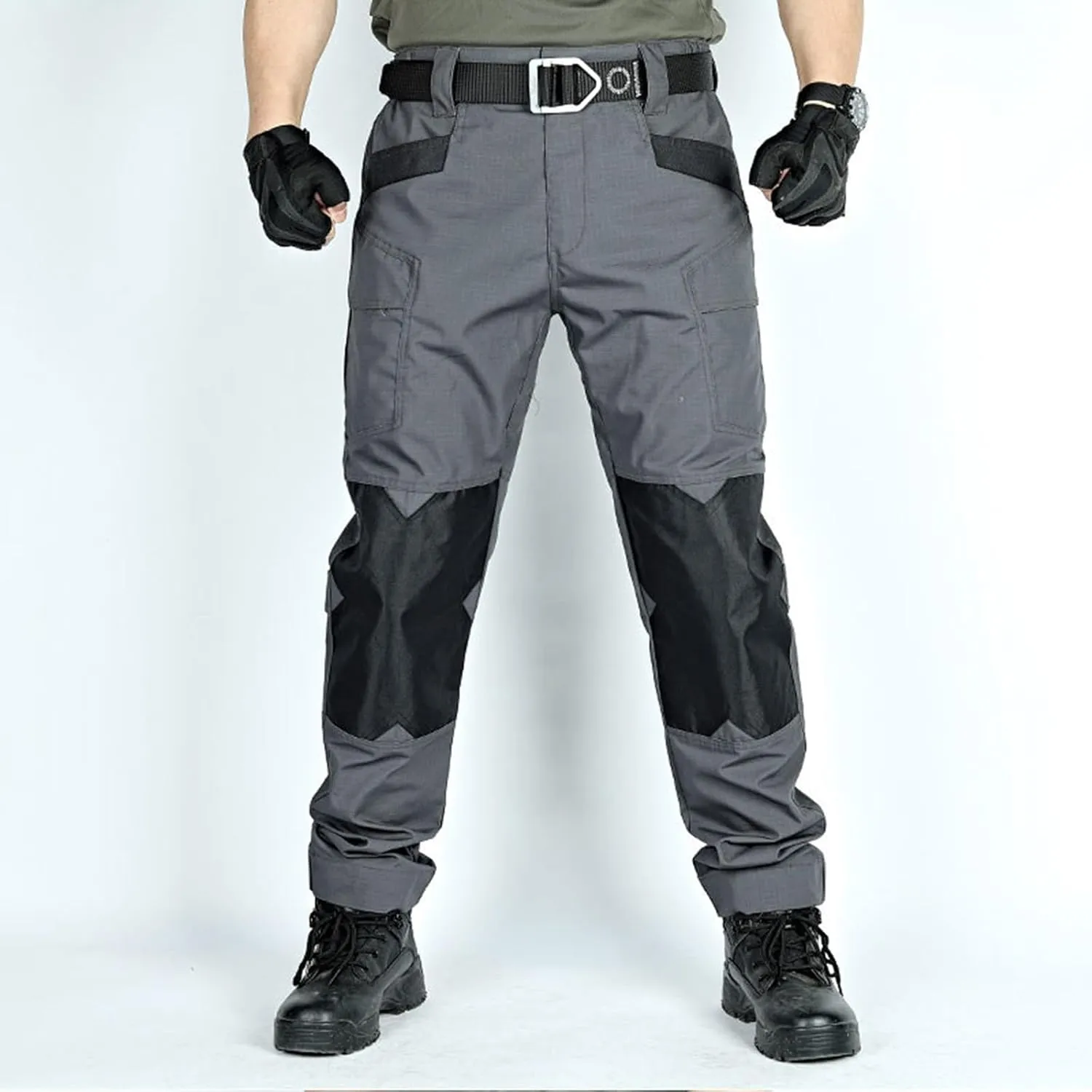 Tactical Pants for Men Stretch Ripstop Waterproof Utility Cargo Hiking Pants Lightweight Work Pant Outdoor with Pockets