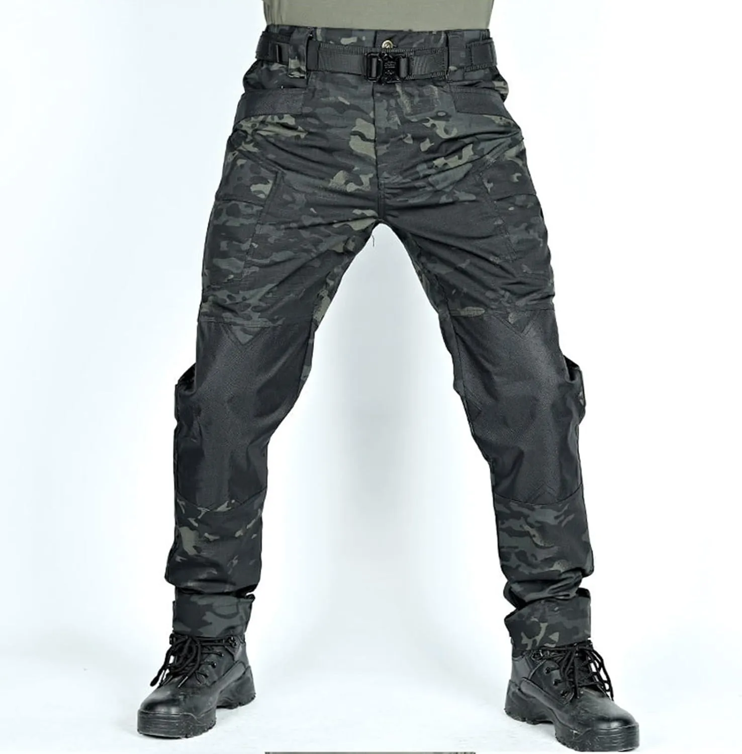 Tactical Pants for Men Stretch Ripstop Waterproof Utility Cargo Hiking Pants Lightweight Work Pant Outdoor with Pockets