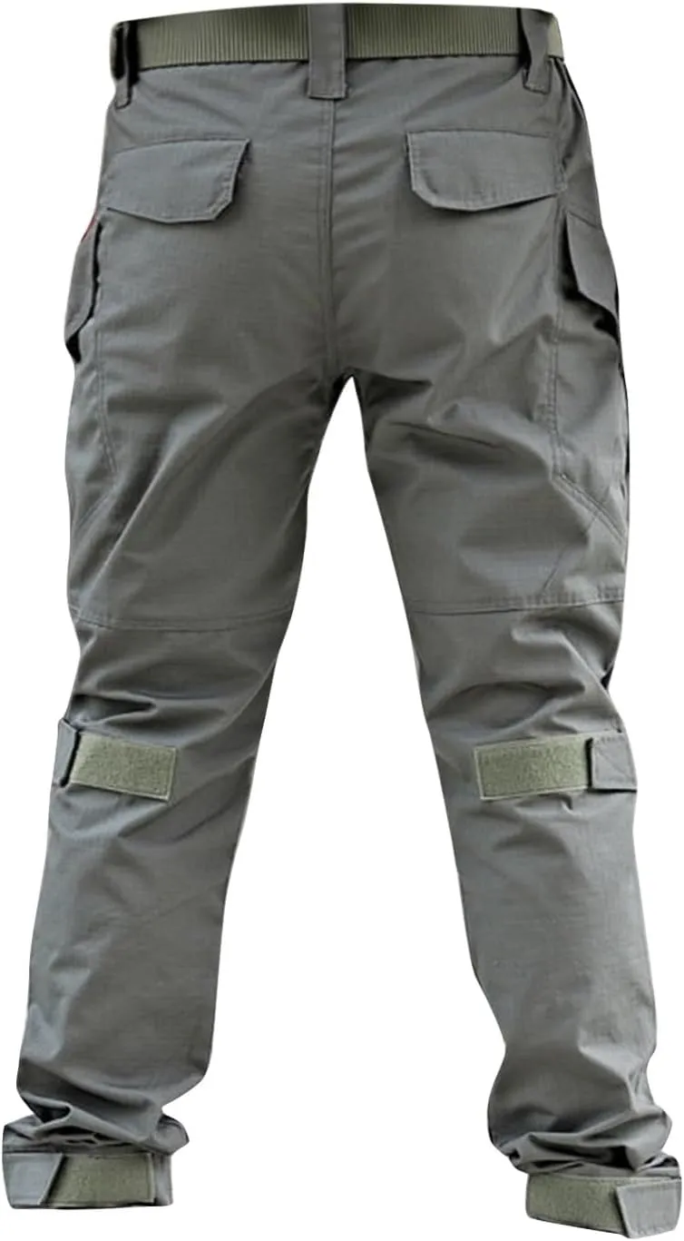 Tactical Pants for Men Stretch Ripstop Waterproof Utility Cargo Hiking Pants Lightweight Work Pant Outdoor with Pockets