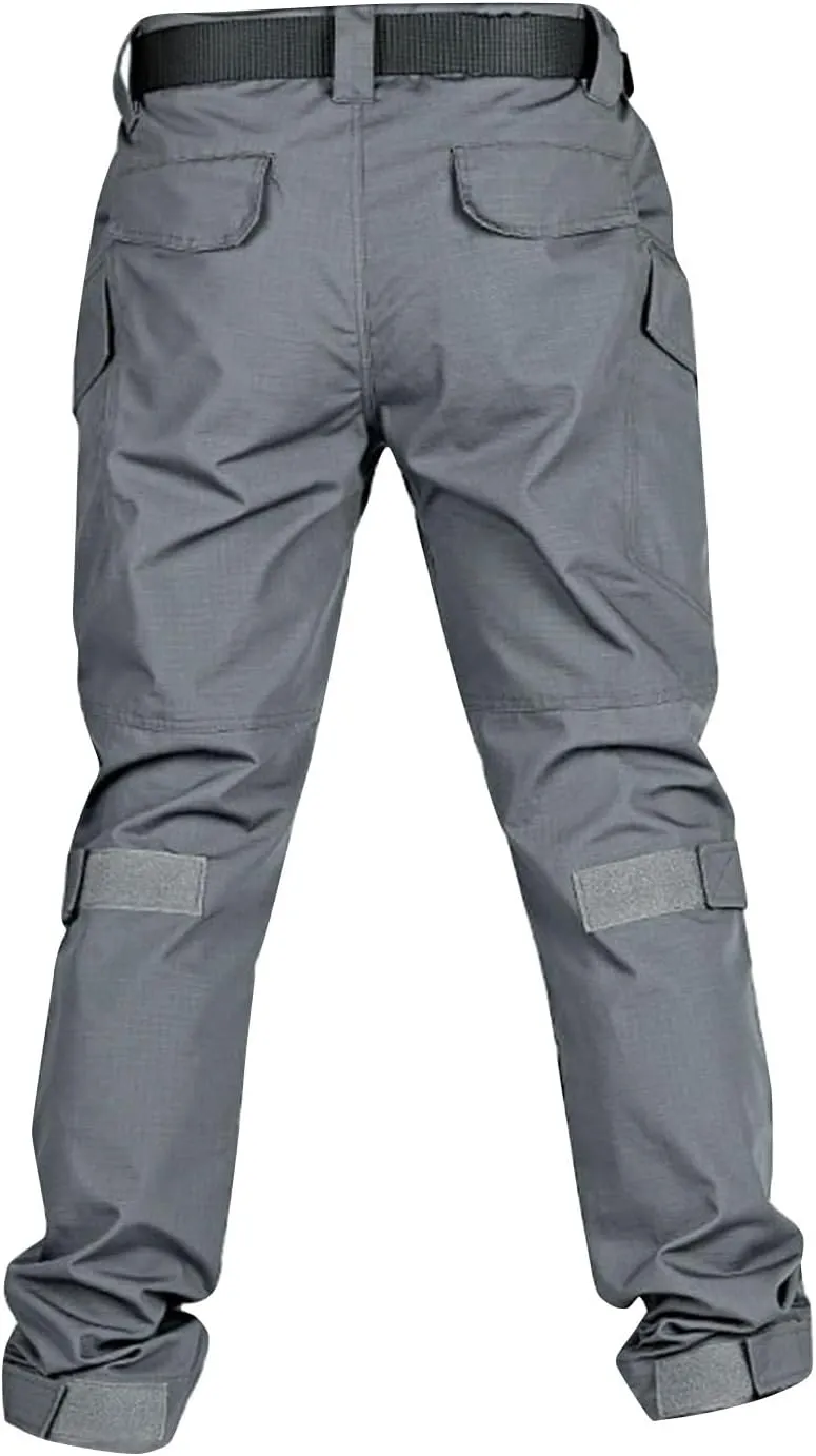 Tactical Pants for Men Stretch Ripstop Waterproof Utility Cargo Hiking Pants Lightweight Work Pant Outdoor with Pockets