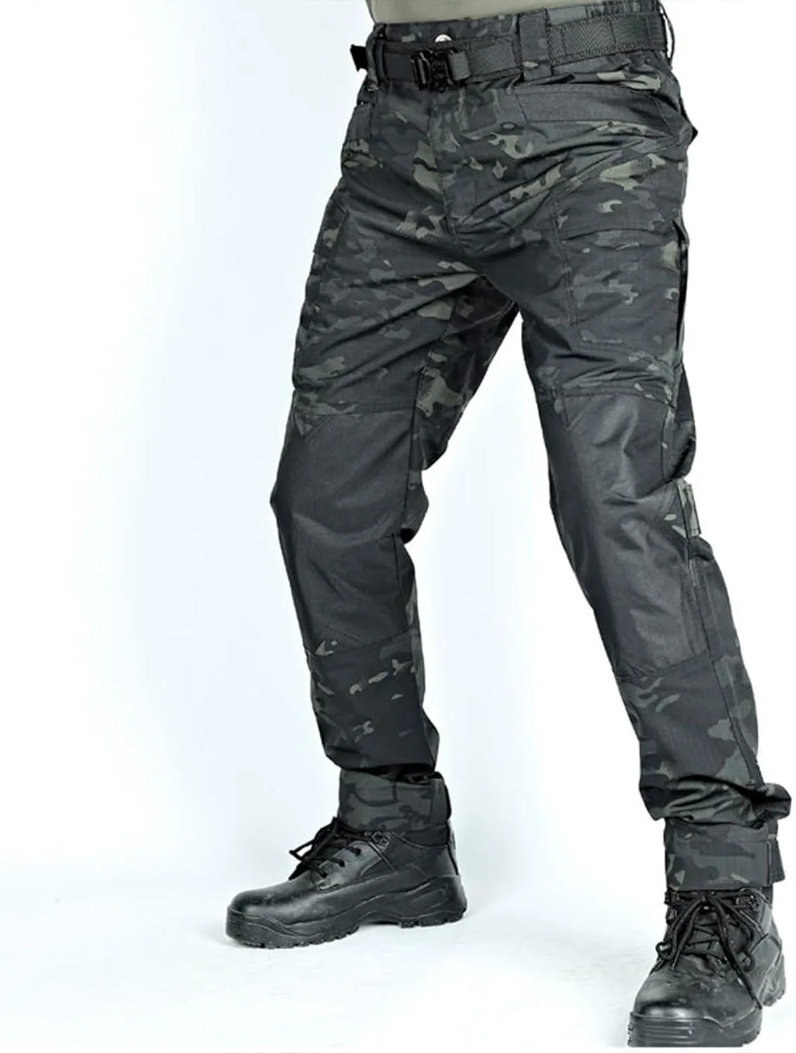 Tactical Pants for Men Stretch Ripstop Waterproof Utility Cargo Hiking Pants Lightweight Work Pant Outdoor with Pockets