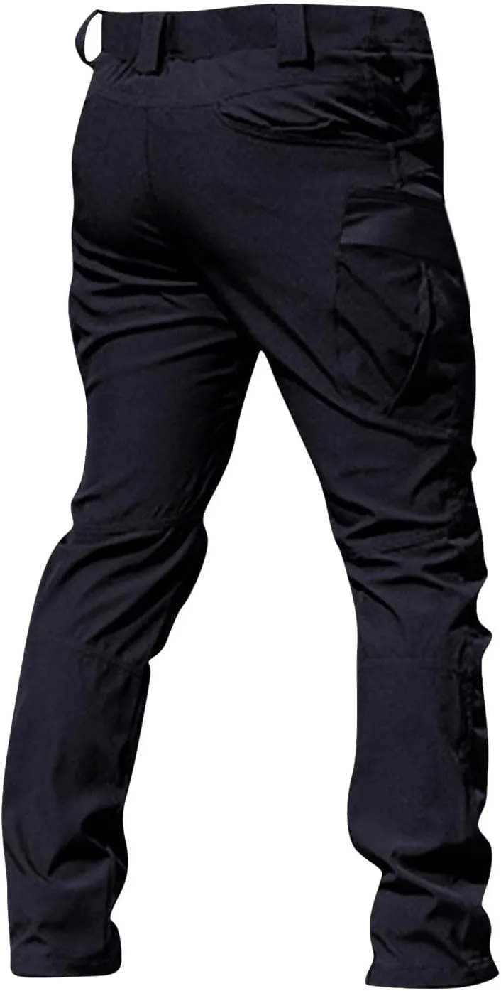 Tactical Pants for Men Stretch Ripstop Waterproof Utility Cargo Hiking Pants Lightweight Work Pant Travel with Pockets