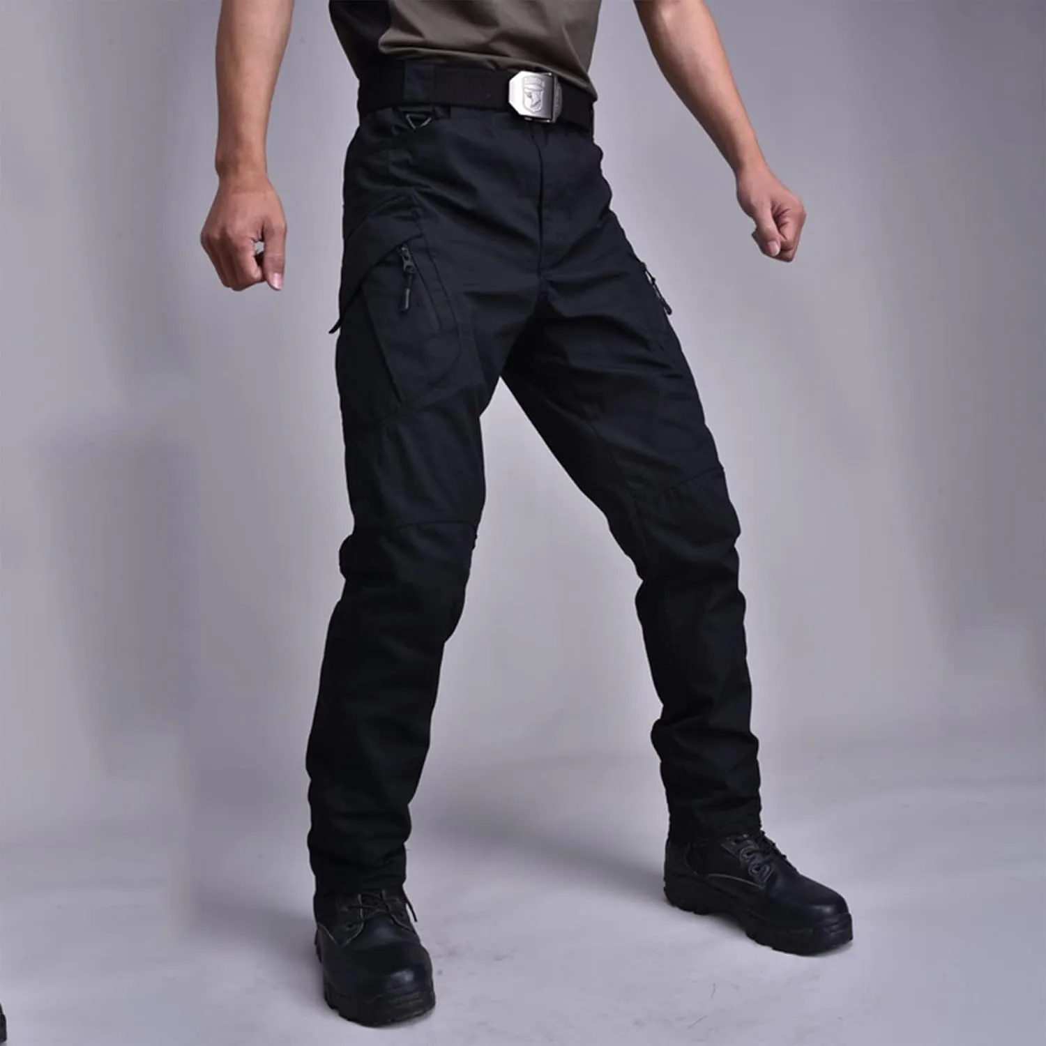 Tactical Pants for Men Stretch Ripstop Waterproof Utility Cargo Hiking Pants Lightweight Work Pant Travel with Pockets
