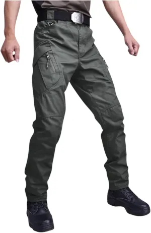 Tactical Pants for Men Stretch Ripstop Waterproof Utility Cargo Hiking Pants Lightweight Work Pant Travel with Pockets