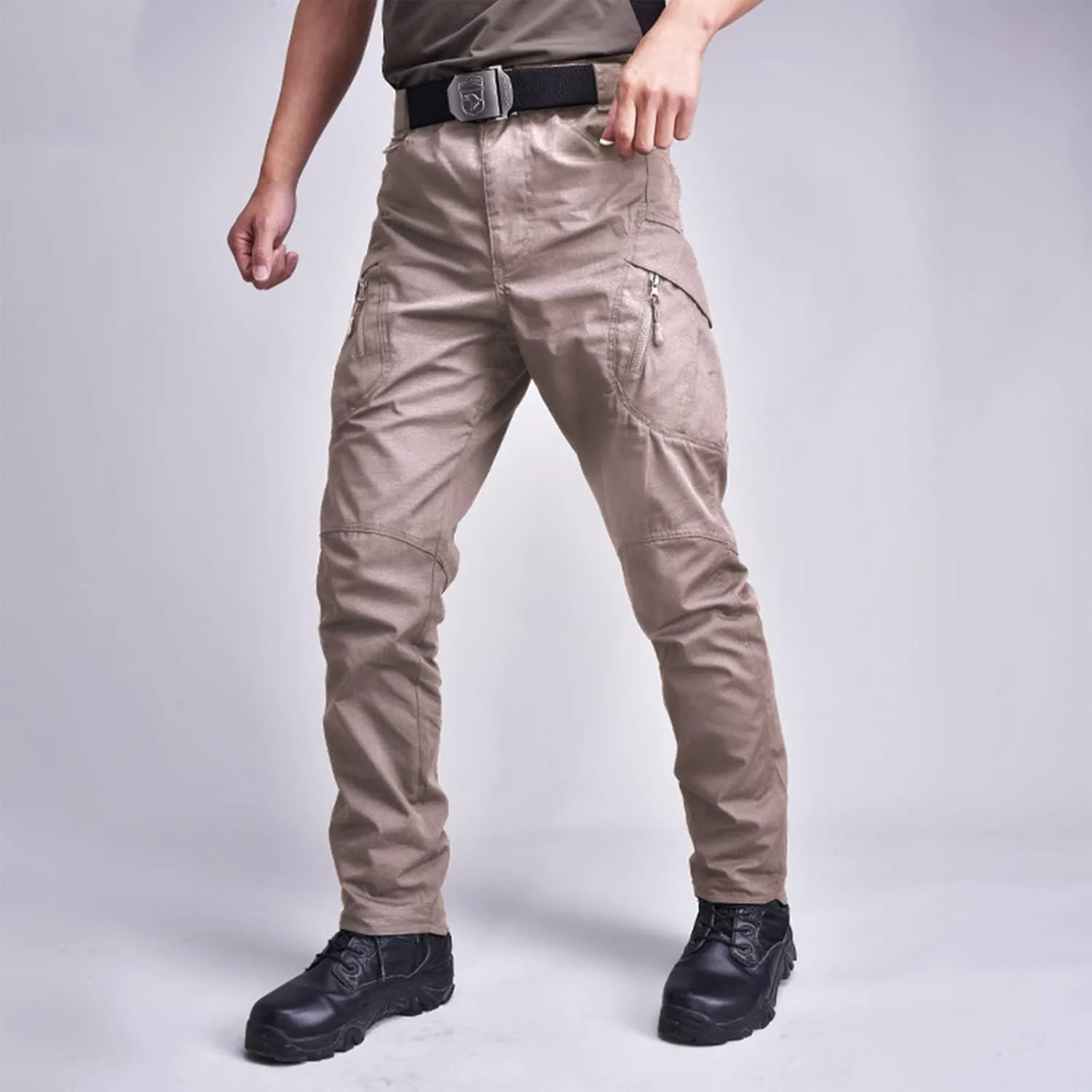 Tactical Pants for Men Stretch Ripstop Waterproof Utility Cargo Hiking Pants Lightweight Work Pant Travel with Pockets