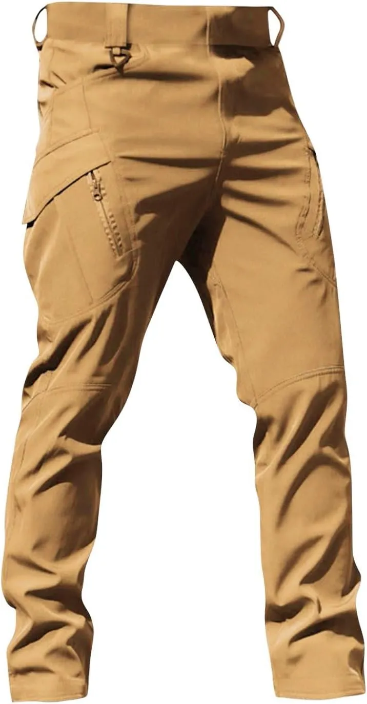Tactical Pants for Men Stretch Ripstop Waterproof Utility Cargo Hiking Pants Relaxed Fit Work Pant Fishing with Pockets