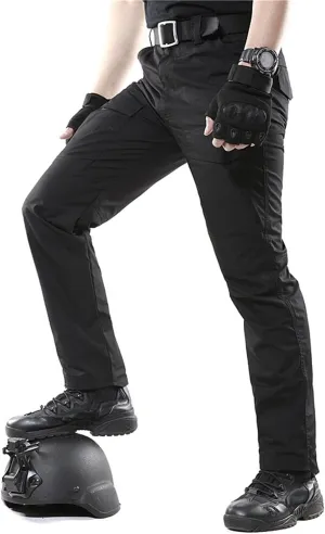 Tactical Pants for Men Stretch Ripstop Waterproof Utility Cargo Hiking Pants Relaxed Fit Work Pant Outdoor with Pockets
