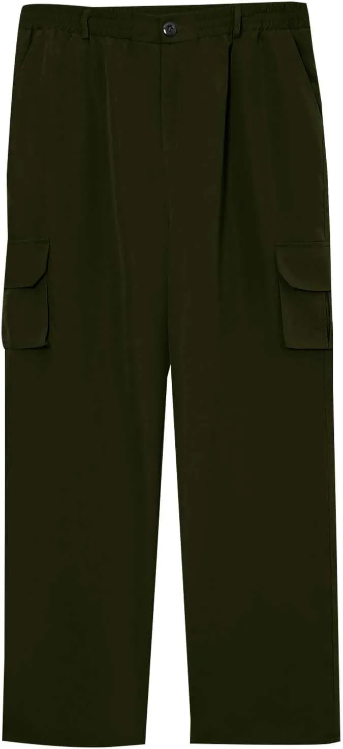Tactical Pants for Men Stretch Ripstop Waterproof Zipper Cargo Hiking Pants Breathable Work Pant Fishing with Pockets