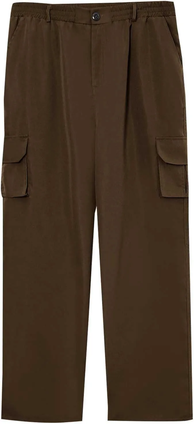 Tactical Pants for Men Stretch Ripstop Waterproof Zipper Cargo Hiking Pants Breathable Work Pant Fishing with Pockets