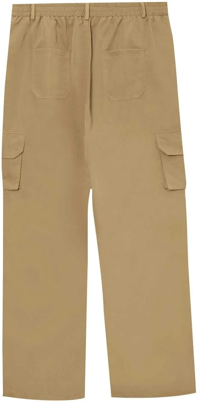 Tactical Pants for Men Stretch Ripstop Waterproof Zipper Cargo Hiking Pants Breathable Work Pant Fishing with Pockets