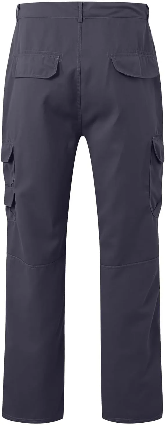 Tactical Pants for Men Stretch Ripstop Waterproof Zipper Cargo Hiking Pants Comfortable Work Pant Hunting with Pockets