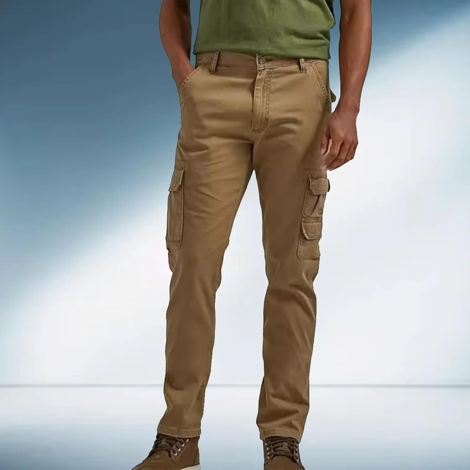 Tactical Pants for Men Stretch Ripstop Waterproof Zipper Cargo Hiking Pants Comfortable Work Pant Hunting with Pockets