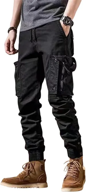 Tactical Pants for Men Stretch Ripstop Waterproof Zipper Cargo Hiking Pants Comfy Work Pant Travel with Pockets