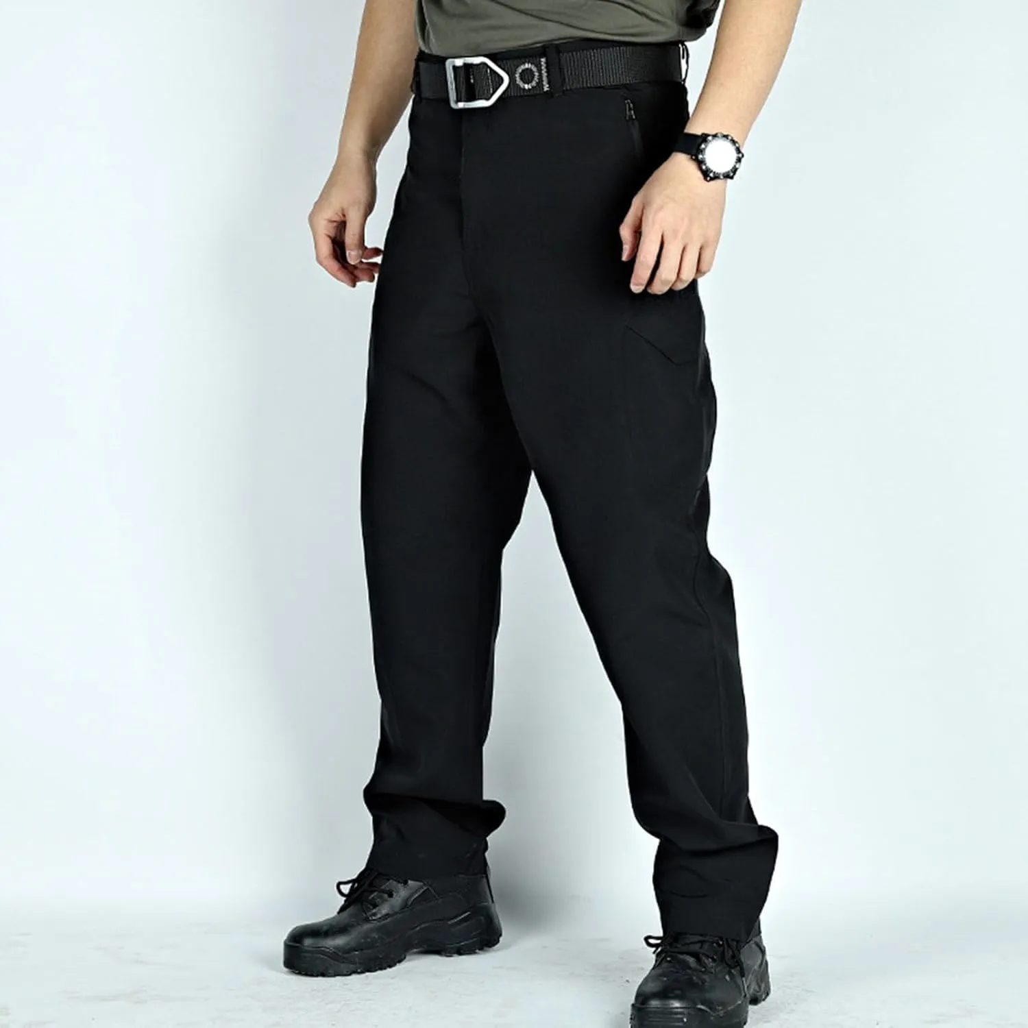 Tactical Pants for Men Stretch Ripstop Waterproof Zipper Cargo Hiking Pants Lightweight Work Pant Outdoor with Pockets