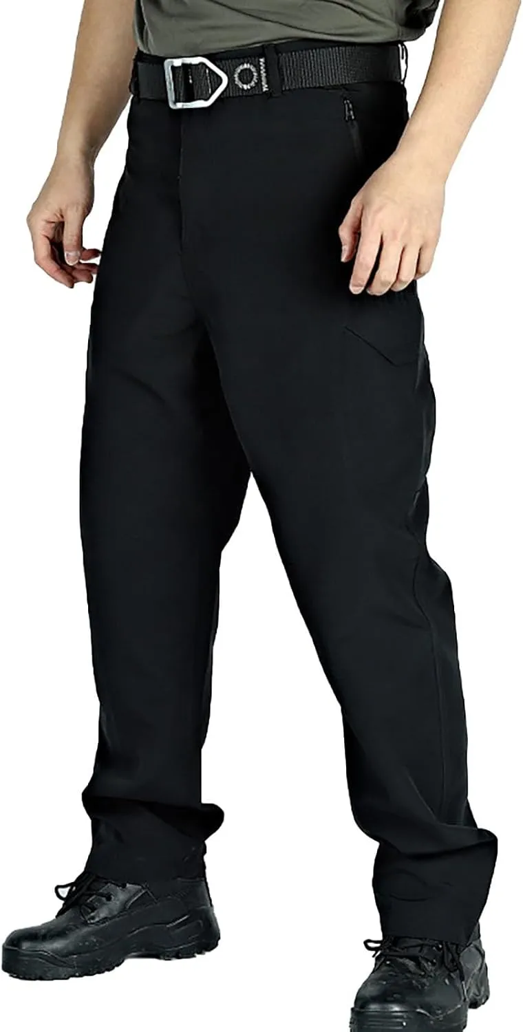 Tactical Pants for Men Stretch Ripstop Waterproof Zipper Cargo Hiking Pants Lightweight Work Pant Outdoor with Pockets