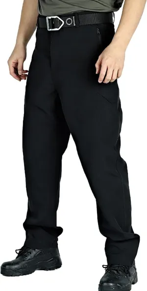 Tactical Pants for Men Stretch Ripstop Waterproof Zipper Cargo Hiking Pants Lightweight Work Pant Outdoor with Pockets
