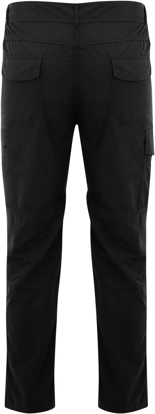Tactical Pants for Men Stretch Ripstop Waterproof Zipper Cargo Hiking Pants Relaxed Fit Work Pant Fishing with Pockets