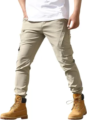 Tactical Pants for Men Stretch Ripstop Waterproof Zipper Cargo Hiking Pants Relaxed Fit Work Pant Travel with Pockets