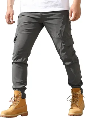 Tactical Pants for Men Stretch Ripstop Waterproof Zipper Cargo Hiking Pants Relaxed Fit Work Pant Travel with Pockets