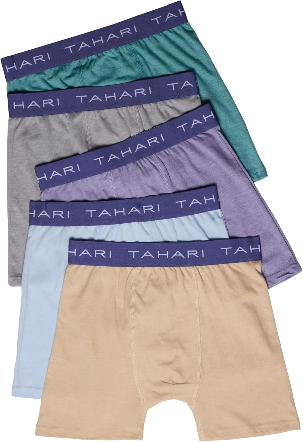 TAHARI Boys' 5-Pack Cotton Boxer Briefs