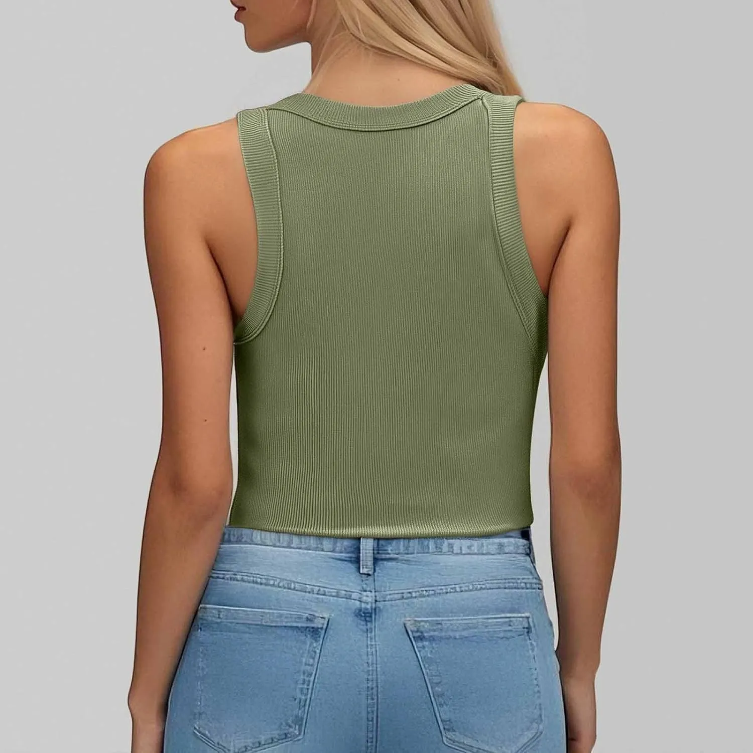 Tank Top With Built In Bra For Women Y2K Screw Thread Under Camisole 2025 Summer Casual Basic Layer Padded Shelf Bra Clothes
