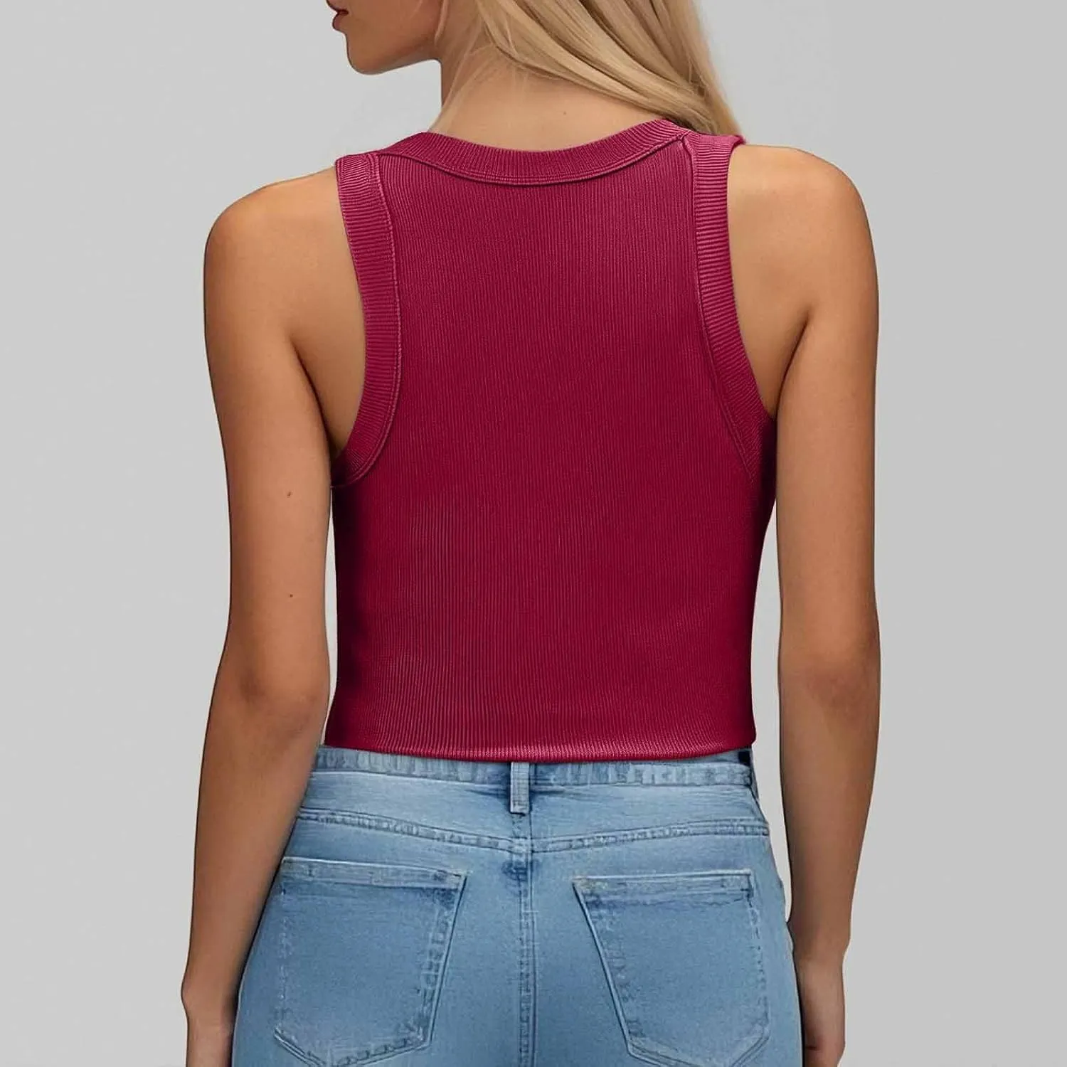 Tank Top With Built In Bra For Women Y2K Screw Thread Under Camisole 2025 Summer Casual Basic Layer Padded Shelf Bra Clothes