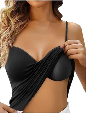 Tank Tops for Women with Built in Bras 2025 Summer Sexy Padded Camisole Tops Undershirt Casual Comfy Yoga Workout Tank Shirts