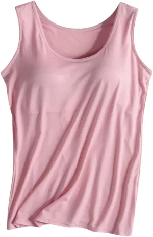 Tank Tops for Women with Built in Bras Loose Fit Sleeveless Stretchy Shirts Yoga Tank Tops Gym Clothes