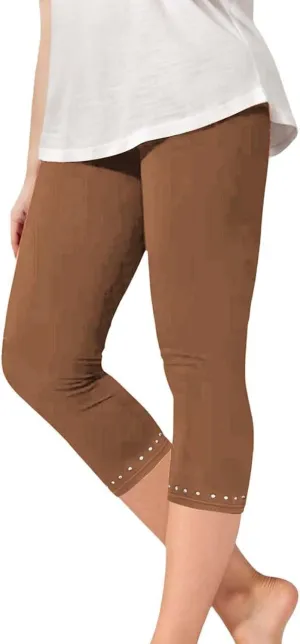 Teen Girls Long Leggings Stretchy Gym Workout Yoga Leggings with Pockets Kids Girls Stretchy High Waist Tights Bottoms