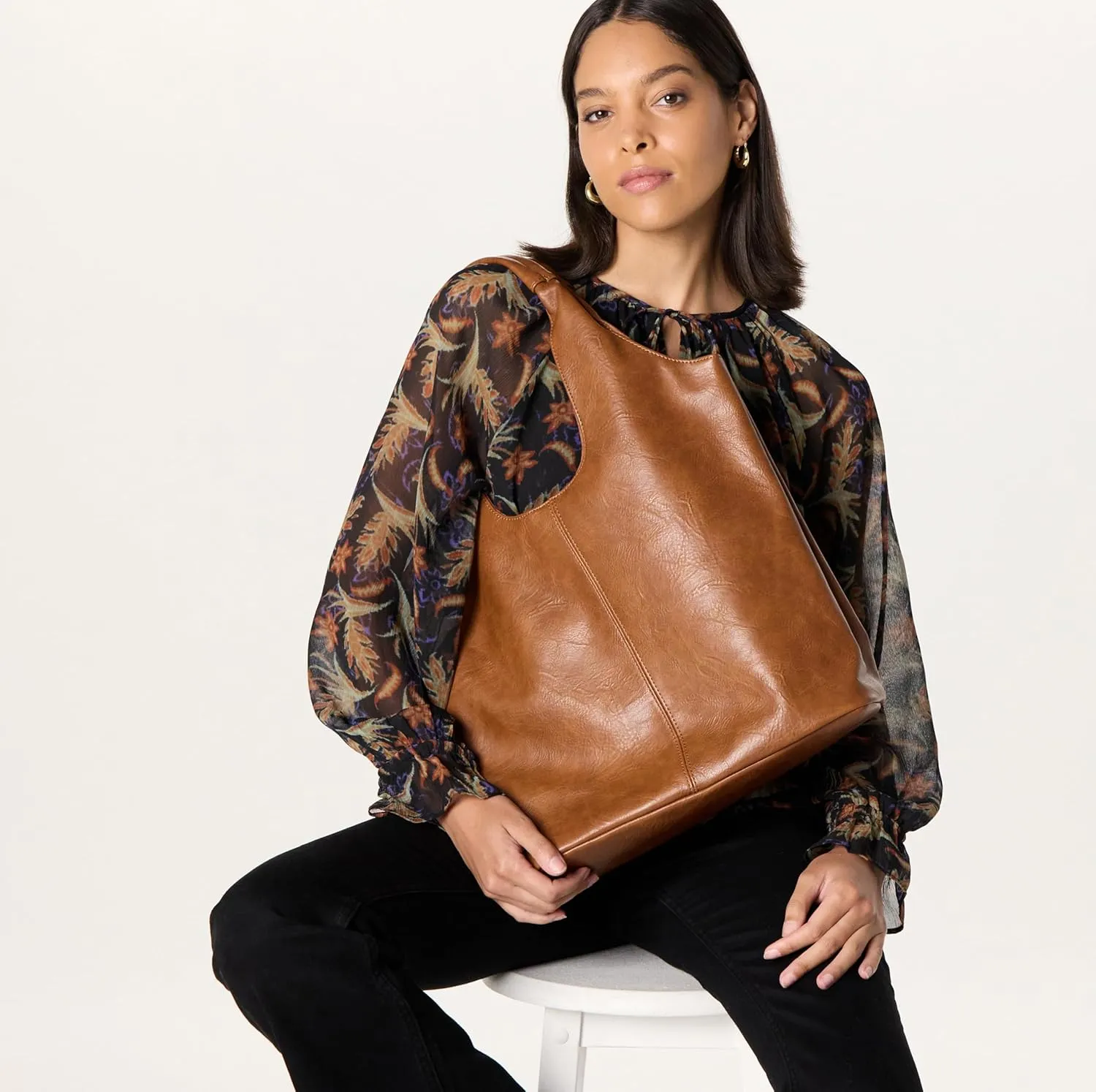 The Drop Morgan Soft Hobo Tote