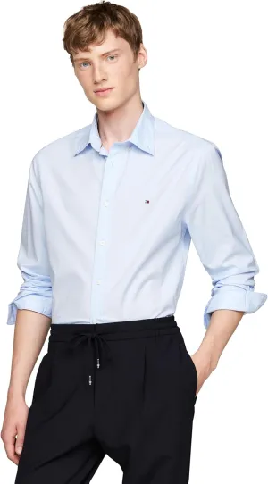Tommy Hilfiger Long Sleeve Poplin Regular Fit, Men's Button Down Shirts, Also Available in Big and Tall