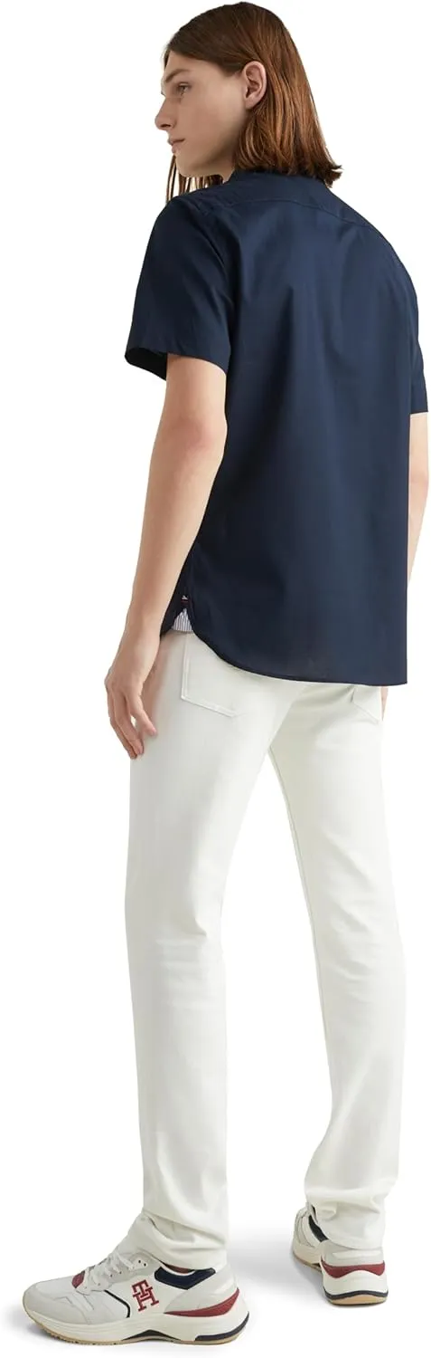 Tommy Hilfiger Short Sleeve Poplin Regular Fit, Men's Button Down Shirts