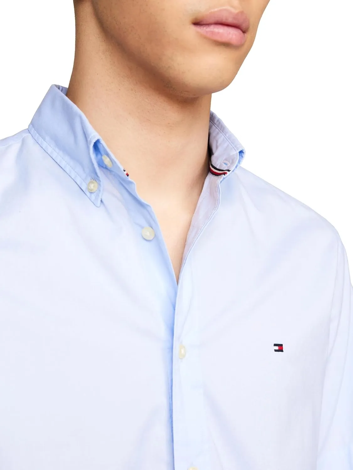 Tommy Hilfiger Short Sleeve Poplin Regular Fit, Men's Button Down Shirts