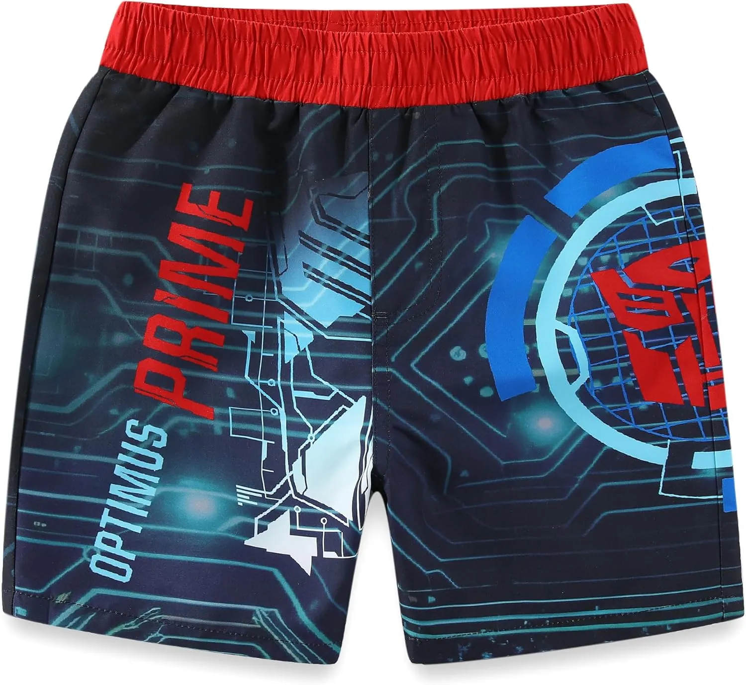 Transformers Optimus Prime Boys UPF 50  Rash Guard and Swim Trunks Swimwear Set Swimsuit for Big Kids